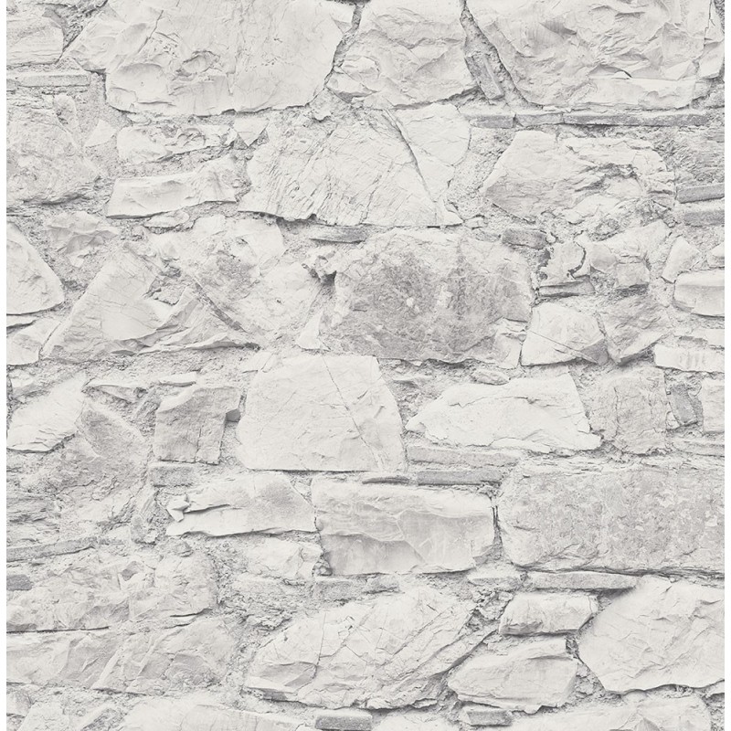 טפטים מעוצבים , טפט קיר אבן טבעית לבן