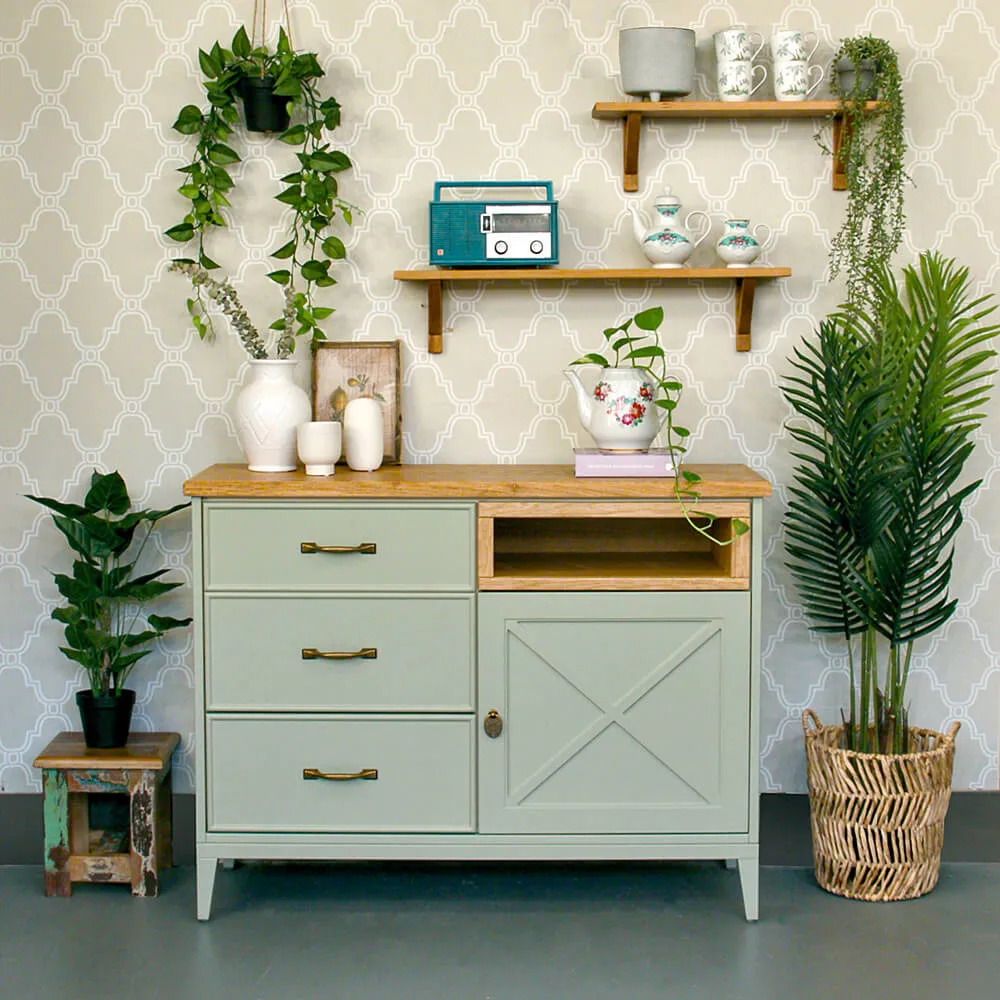 שידת מישל בגוון ירקרק