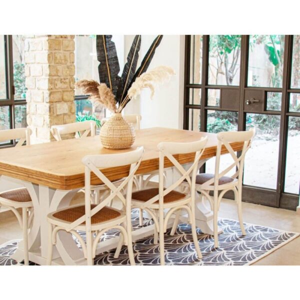 ⁦שולחן אוכל נפתח קאנטרי סייד⁩ – תמונה ⁦3⁩