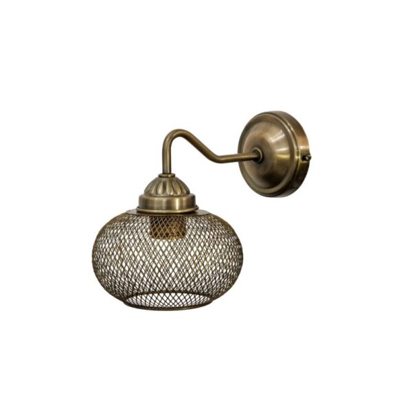 גוף תאורה מעוצב עם מסגרת מתכתית, מתאים לסלון או חדרים אחרים בבית.