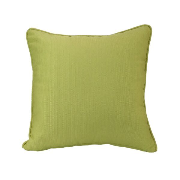 כרית נוי בצבע ירוק בהיר, מתאימה לעיצוב סלון מודרני ונעים.