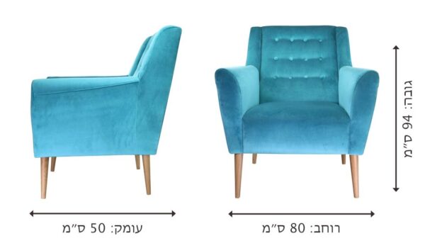⁦כורסה מעוצבת בלה⁩ – תמונה ⁦6⁩