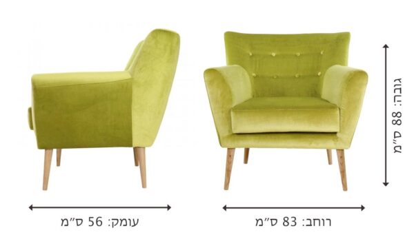 ⁦כורסה מעוצבת פרלה⁩ – תמונה ⁦11⁩