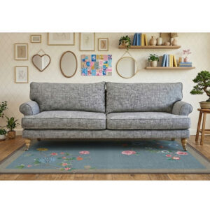 ספה מעוצבת קארי אפורה