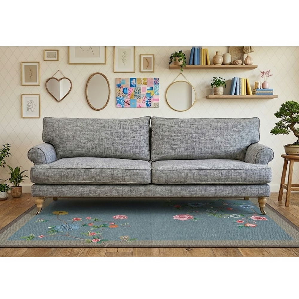 ספה מעוצבת קארי אפורה