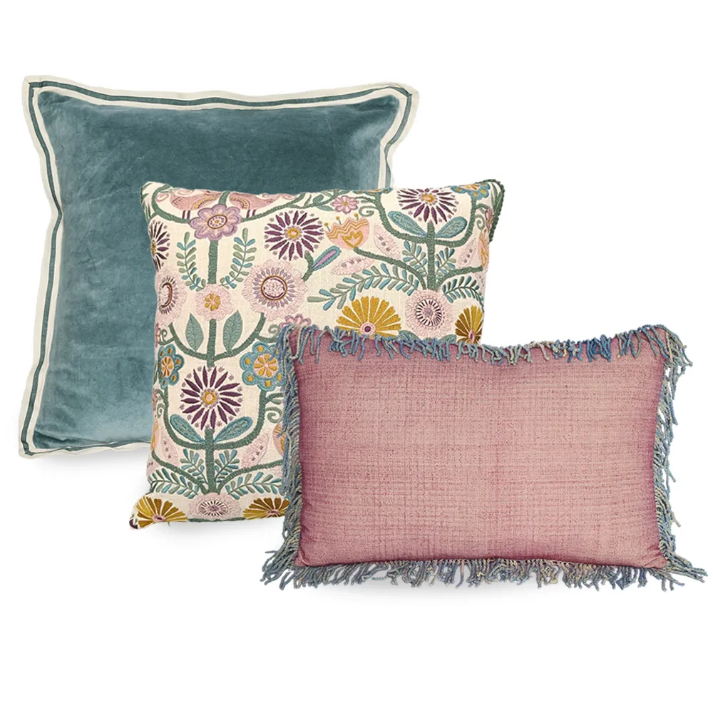 סט 3 כריות אגדת פרחים