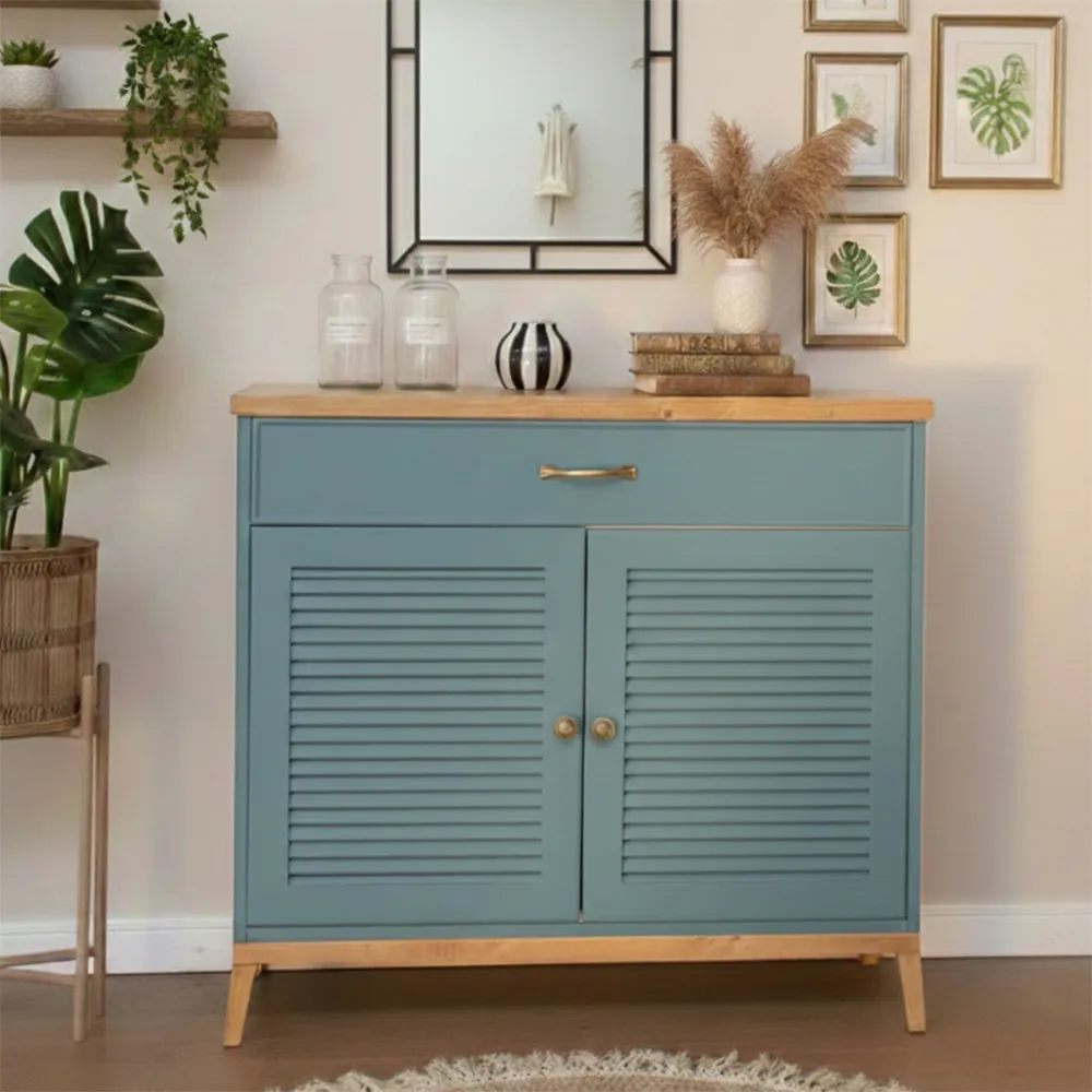 שידת כניסה קארי כחלחלה Outlet